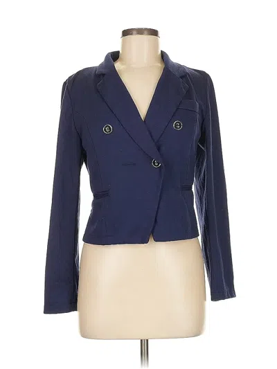 Pre-owned Poetry Clothing Blazer Jacket In Blue