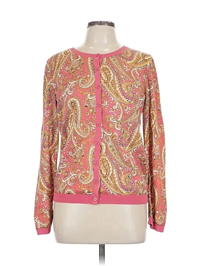 Pre-owned Talbots Cardigan Sweater In Pink