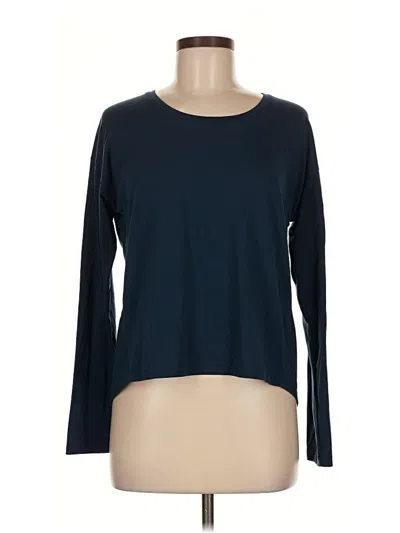 Pre-owned Athleta Long Sleeve T-shirt In Blue