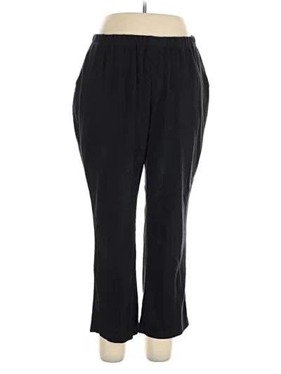 Pre-owned Lands' End Casual Pants In Black