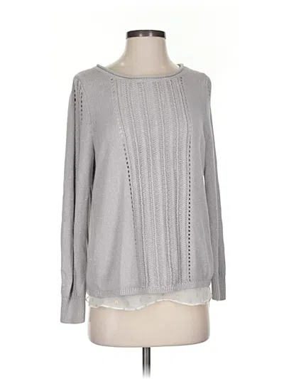 Pre-owned Lucky Brand Pullover Sweater In Gray