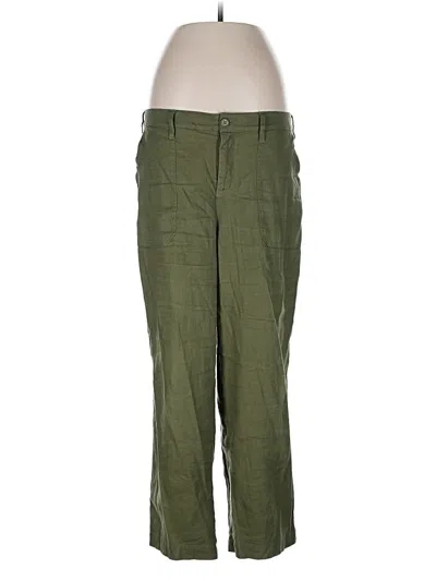 Pre-owned Nydj Linen Pants In Green