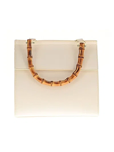 Pre-owned Modern Picnic Satchel In White