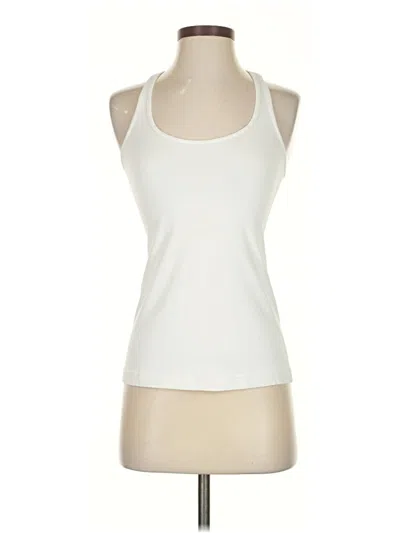 Pre-owned Lululemon Athletica Tank Top Ivory Halter Neckline Tops In White