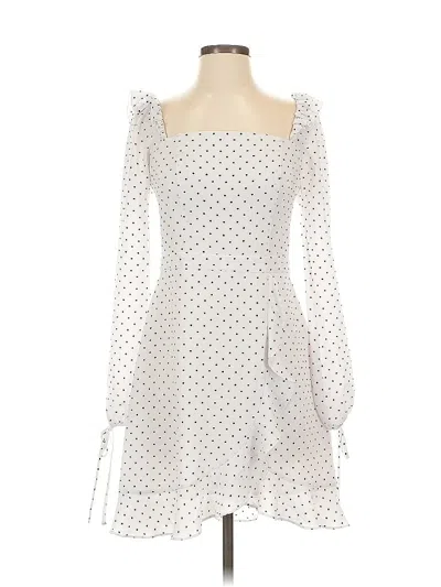 Pre-owned Ali & Jay Cocktail Dress In White