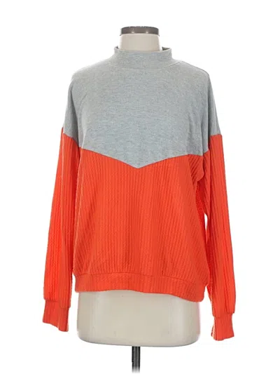 Pre-owned Peyton Jensen Turtleneck Sweater In Orange
