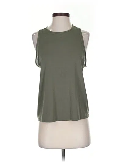 Pre-owned Athleta Sleeveless T-shirt In Green