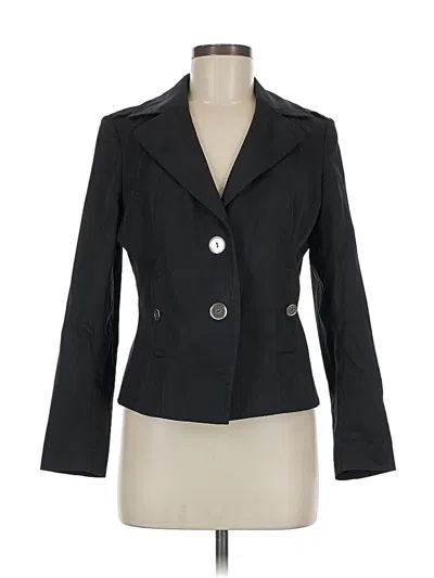 Pre-owned Talbots Blazer Jacket In Black