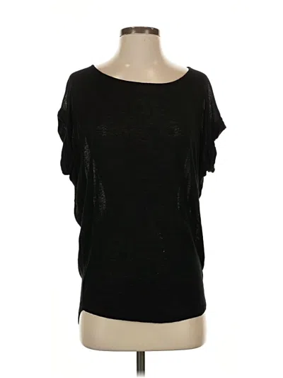 Pre-owned Mahina Short Sleeve Top Black Boatneck Tops