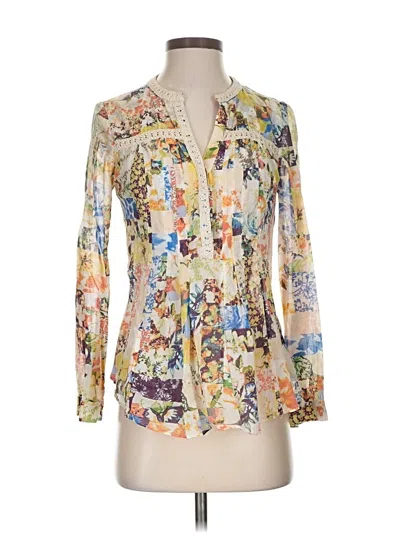 Pre-owned Maeve 3/4 Sleeve Blouse In White