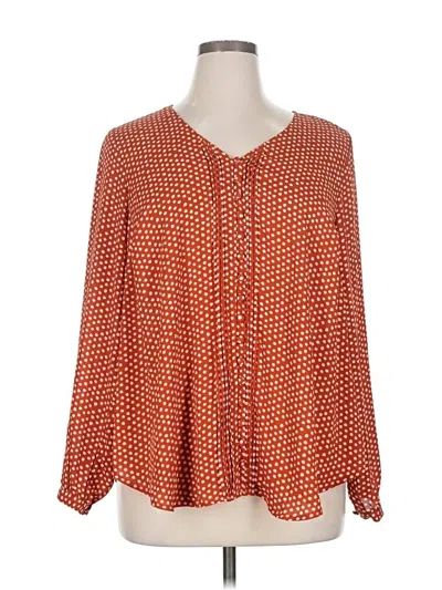 Pre-owned Torrid Long Sleeve Blouse In Orange