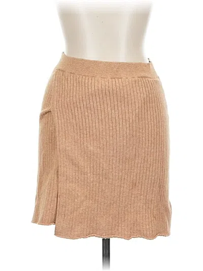 Pre-owned Free People Casual Skirt In Brown