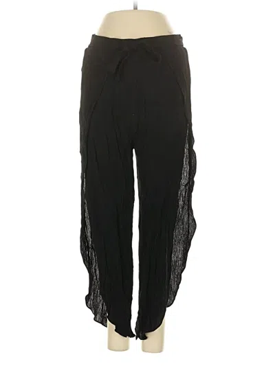 Pre-owned Aqua Casual Pants In Black