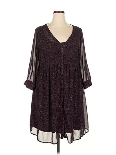 Pre-owned Torrid Casual Dress In Burgundy
