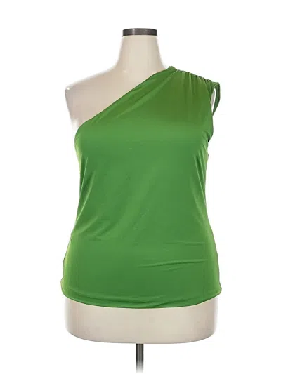Ann Taylor Sleeveless Blouse In Green