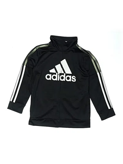 Pre-owned Adidas Originals Kids' Zip Up Hoodie In Black