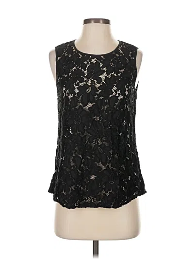Pre-owned Diane Von Furstenberg Sleeveless Blouse In Black