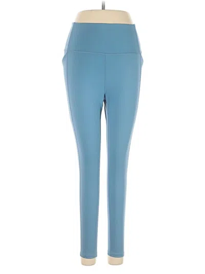 Pre-owned Girlfriend Collective Active Pants In Blue