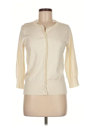 Pre-owned Evie Cardigan Sweater In White