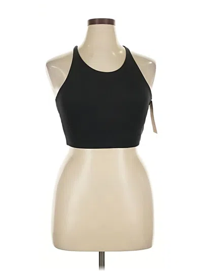 Girlfriend Collective Tank Top Black Halter Neckline Tops In Black