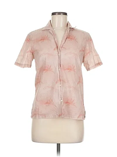 Pre-owned Officine Generale Short Sleeve Blouse In Pink