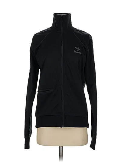 Pre-owned Hummel Zip Up Hoodie In Black