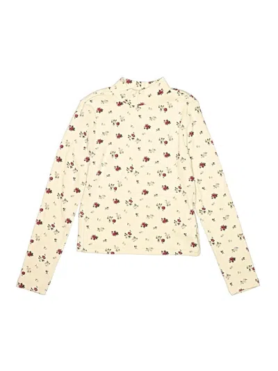 Pre-owned Gap Kids' Long Sleeve Blouse In White