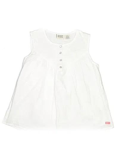 Scotch & Soda Sleeveless Blouse In White