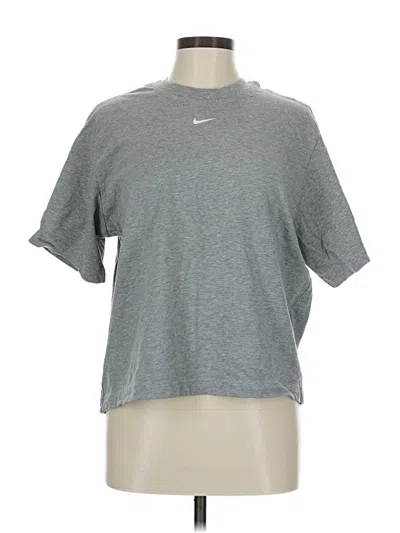 Pre-owned Nike Short Sleeve T-shirt In Gray