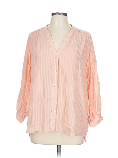 Pre-owned Amour Vert 3/4 Sleeve Blouse In Pink
