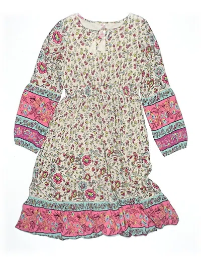 Pre-owned Justice Kids' Dress In White