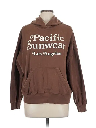 Pre-owned Pacsun Pullover Hoodie In Brown