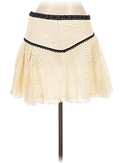 Pre-owned Free People Casual Skirt In White