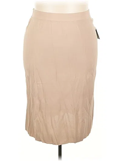 Eloquii Casual Skirt In Brown