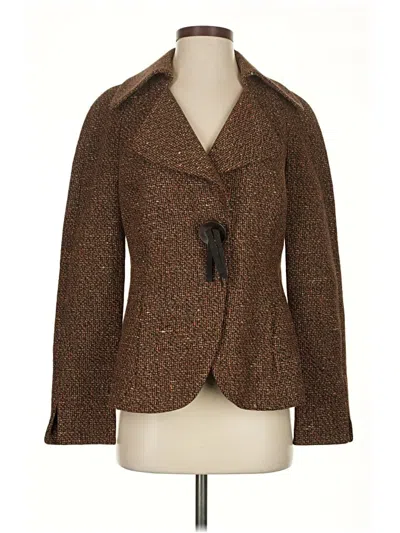 Pre-owned Ellen Tracy Coat In Brown
