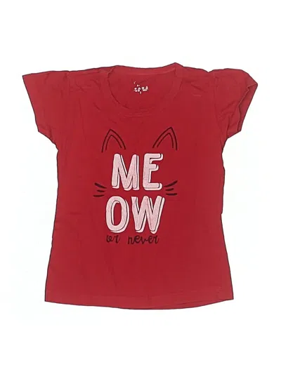 Pre-owned Cat & Jack Kids' Short Sleeve T-shirt In Red