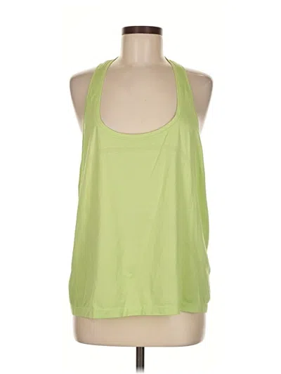 Pre-owned Lululemon Athletica Tank Top Green Halter Neckline Tops