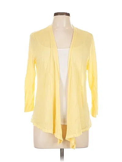 Pre-owned Chico's Cardigan Sweater In Yellow