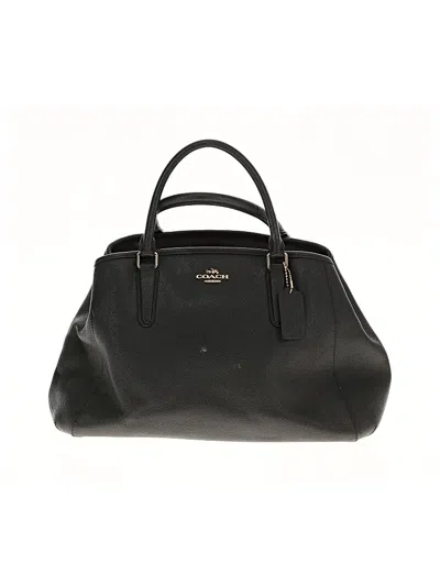 Pre-owned Coach Leather Hobo Bag In Blue