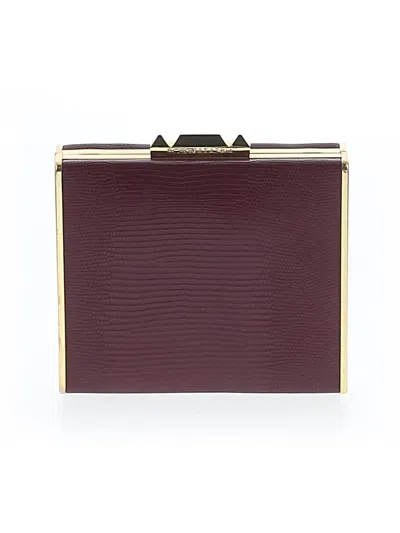 Pre-owned Bcbgmaxazria Clutch In Burgundy