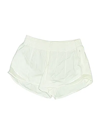 Pre-owned Lululemon Lab Athletic Shorts In White
