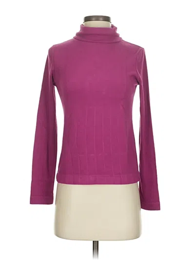 Pre-owned Uniqlo Long Sleeve Turtleneck In Purple