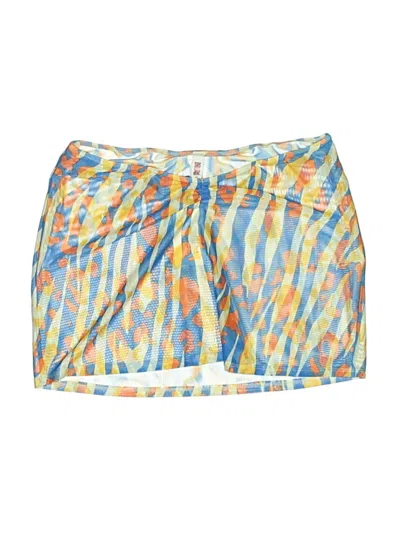 Pre-owned Solid & Striped Swimsuit Bottoms In Yellow