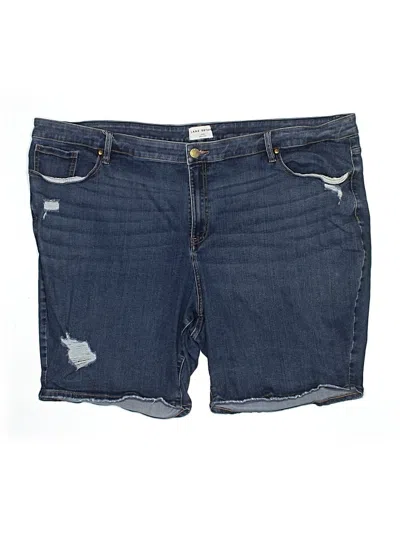 Pre-owned Lane Bryant Denim Shorts In Blue
