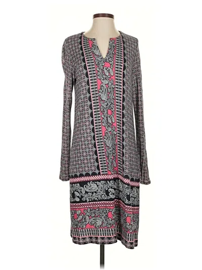 Pre-owned Jjill Casual Dress In Gray