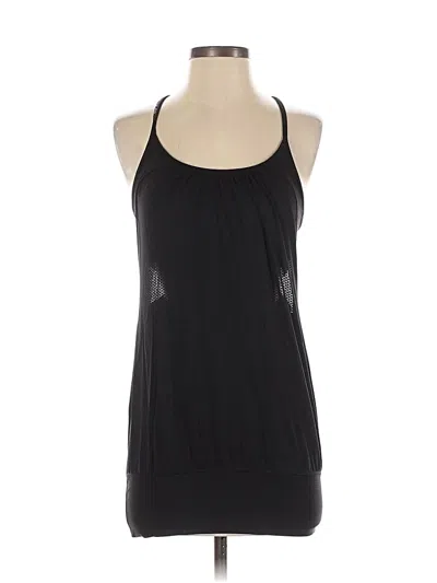 Pre-owned Lululemon Athletica Tank Top Black Halter Neckline Tops