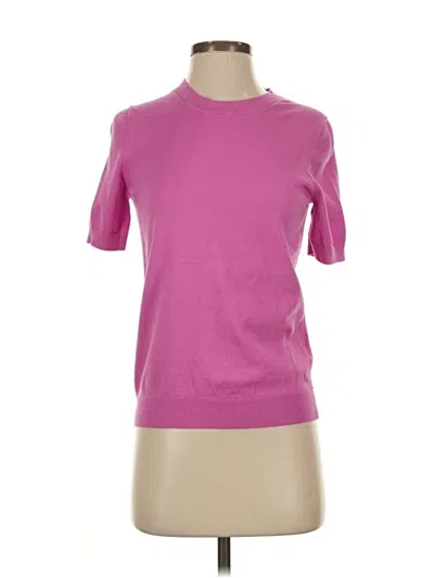 Pre-owned J.crew Factory Store Short Sleeve Top Pink Crew Neck Tops