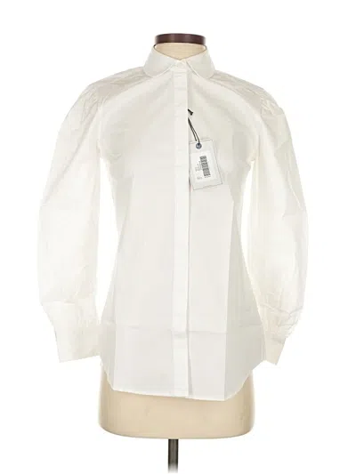 Untuckit 3/4 Sleeve Blouse In White