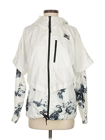 Pre-owned Nike Windbreaker Jacket In White
