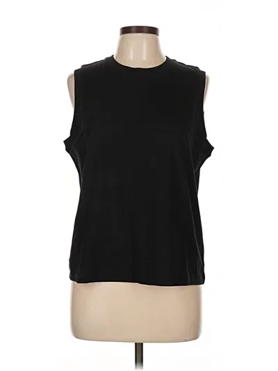 Vince Sleeveless T-shirt In Black